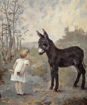Лия Райвез. Какую руку выберешь? Холст, масло. 1893. Нью-Йоркская публичная библиотека.