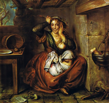 Антуан-Жозеф Вирц. Голод, безумие, преступление. Холст, масло. 155х164. 1853. Музей Вирца.