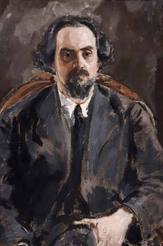 Шемякин Михаил Фёдорович. Мужской портрет. Холст, масло. 83,2х55,5. 20 век. Дальневосточный художественный музей.