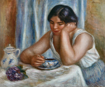 Пьер Огюст Ренуар. Чашка шоколада. Холст, масло. 54,3х64,8. 1912. Фонд Барнса.