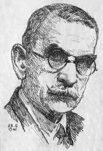 Пьер Блан (Pierre Blanc). Автопортрет. 1941. Журнал `Die Warte / Perspectives` №12/1919, март 2000.