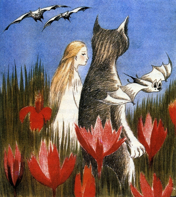 Туве Янссон. Алиса в стране чудес. Бумага, литография. 1966. Частная коллекция.
