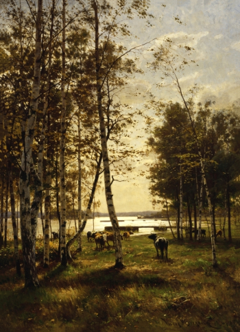 Виктор Вестерхольм. Октябрьский день на Аландских островах. Холст, масло. 204х148. 1885. Финская национальная галерея.