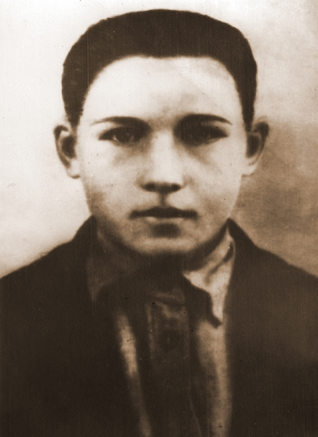 Фотография пионера-героя Тихона Барана (Барана Тихона Максимовича). Неизвестный фотограф.
