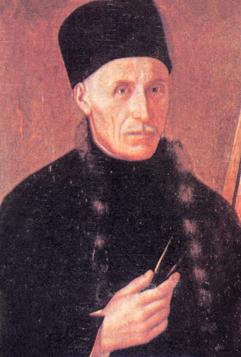 Зафир Христов Зограф (Станислав Доспевский). Портрет отца (Димитр Зограф). Масло. Около 1860 года. Дом-музей Станислава Доспевски.