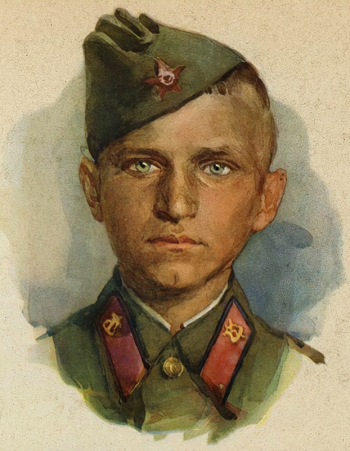 Бондар Сергей Михайлович. Плакат `Петя Клыпа`. Бумага, офсетная печать. 28х22. 1964. Государственный музей политической истории России.