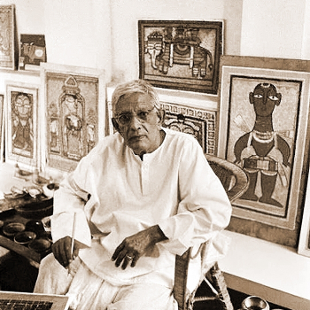 Джемини Рой (Jamini Roy). Неизвестный фотограф.