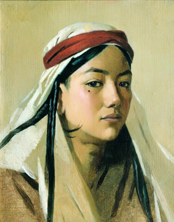 Верещагин Василий Васильевич. Портрет бачи. Холст, масло. 27x20,5. 1867-1868. Государственная Третьяковская галерея.