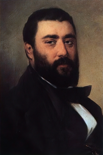Дионисиос Цокос (Тсокос, Dionysios Tsokos). Автопортрет. Холст, масло. Национальная художественная галерея (Афины).