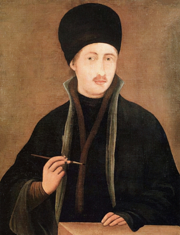 Захарий (Христов, Христович) Зограф. Автопортрет. Холст, масло. До 1853 года. Национальная художественная галерея Болгарии.