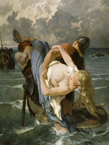 Эварист Виталь Люмине. Похищение пиратами-вингами. Холст, масло. 189х144. 1800-е. Музей Анны де Божё.