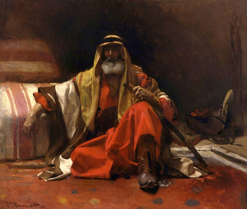 Леон Жозеф Флорантен Бонна. Арабский шейх. Холст, масло. 65х72,5. 1870. Художественный музей Уолтерс.