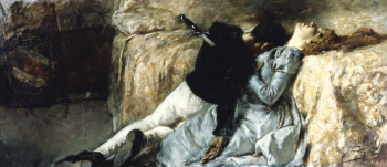 Гаэтано Превиати. Паоло и Франческа. Холст, масло. 98х227. 1887. Академия Каррара.