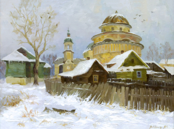 Караваев Валерий Александрович. Торжок. Холст, масло. 45х60. 1991. Магаданский областной краеведческий музей.