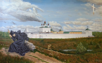 Феоктистов Борис Константинович. Знамение. Холст, масло. 50х80. Ступинская художественная галерея `Ника`.