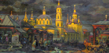 Коровин Александр Иванович. После грозы. Старый Саранск. Холст, масло. 49х99. 1999. Мордовский республиканский музей изобразительных искусств имени С.Д.Эрьзи.