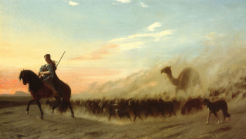 Жан-Леон Жером. Сирийский пастух. Холст, масло. 46х83. 1865. Частная коллекция.
