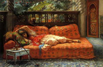 Фредерик Артур Бриджмен. Сиеста. Холст, масло. 1878. Частная коллекция.