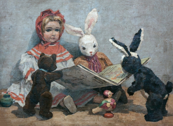 Рыбченкова Лора Борисовна. Игрушки. Холст, масло. 44,5х60,5. 1953. Курганский областной художественный музей.