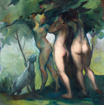 Мирослав Кралевич. Три Грации. Холст, масло. 1911. Частная коллекция.