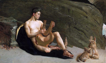 Джордж Де Форест Браш. Орфей. Доска, масло. 30,4х50,8. 1890. Музей изящных искусств (Бостон).