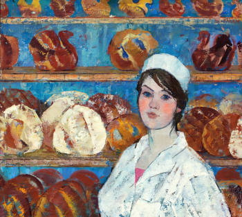 Витман Ирина Ивановна. Сдобный хлеб. Холст, масло. 100х110. 1962. Ставропольский краевой музей изобразительных искусств.