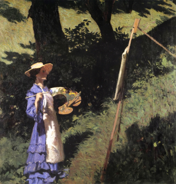 Карой Ференци. Художница. Холст, масло. 136х129,5. 1903. Венгерская национальная галерея.