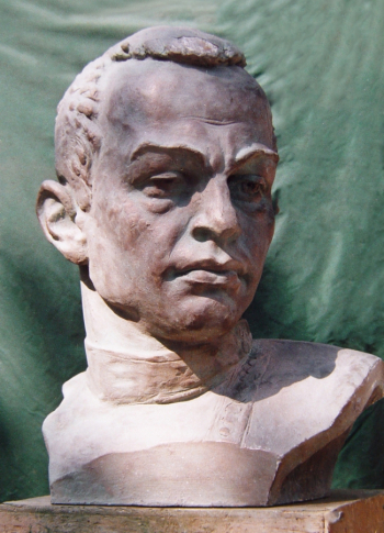 Селиванов Николай Александрович. Композитор С.В.Рахманинов. Полиэфир, бронза. 1993. Местонахождение скульптуры неизвестно.