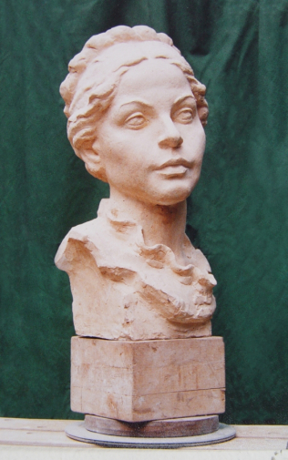 Селиванов Николай Александрович. Зинаида Райх. Гипс. 1975. Местонахождение скульптуры неизвестно.