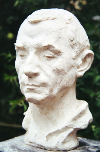 Селиванов Николай Александрович. Писатель Эдуард Хлысталов. Гипс. 1995. Местонахождение скульптуры неизвестно.