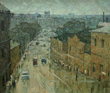 Ермолаев Александр Николаевич. Проспект Ленина. Иваново. Холст, масло. 85х100. Ивановский областной художественный музей.