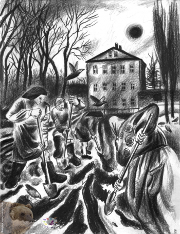 Резникова Юлия Георгиевна. Весна. Бумага, карандаш. 30х39. 2000.