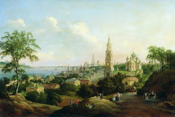 Чернецов Никанор Григорьевич. Кострома. Холст, масло. 102х151. 1862. Харьковский художественный музей.