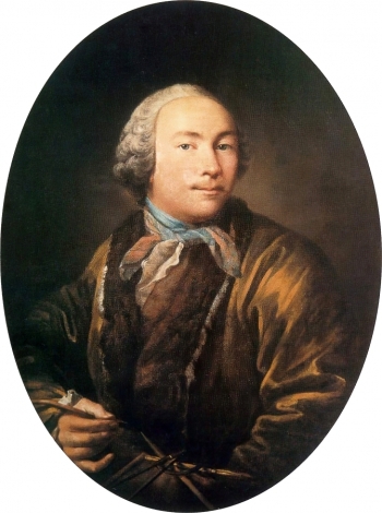 Аргунов Иван Петрович. Портрет неизвестного художника (Автопортрет?). Холст, масло. конец 1750-х - начало 1760-х годов. Государственный Русский музей.