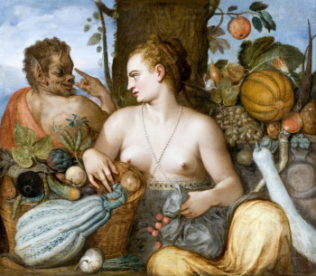 Франс Флорис. Богиня Помона. Холст, масло. 115,5х134. 1564-1565. Халльвюльский музей.