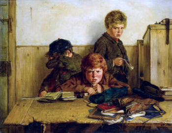 Эрскин Николь. Хранители. Холст, масло. 61х79,5. 1870. Частная коллекция.