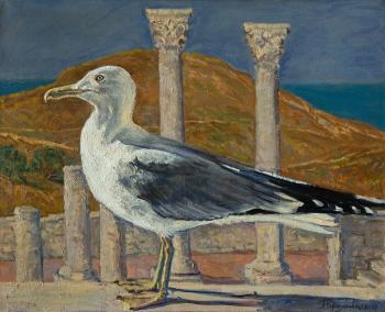 Переяславец Мария Владимировна. Херсонес Таврический. Чайка. Холст, масло. 40х50. 2014-2017. Собрание художницы.