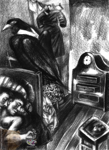 Резникова Юлия Георгиевна. Платные любовники. Бумага, карандаш. 27х37. 2000.