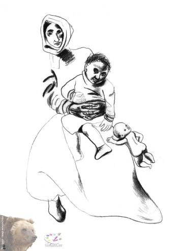 Резникова Юлия Георгиевна. Потерянная кукла. Бумага, карандаш. 29х40. 2000.