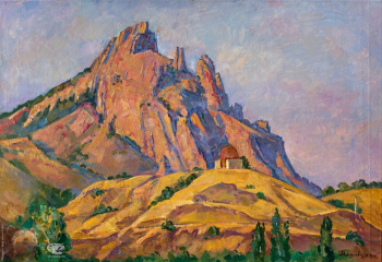 Переяславец Мария Владимировна. Кара-Даг. Обсерватория. Холст, масло. 65х95. 2012. Собрание художницы.