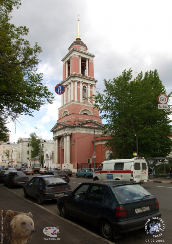 Колокольня храма Троицы Живоначальной в Вишняках (Вешняках, Лужниках). Фотограф Марина Роз.