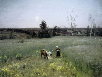 Дубовской Николай Никанорович. Сумерки. Холст, масло. 52х70. 1897. Государственная Третьяковская галерея.
