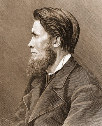 Э.Беренс. Портрет Седова Григория Семёновича. Бумага, гравюра. 1884. Журнал `Всемирная иллюстрация`, №807.