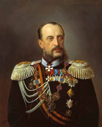 Шильдер Николай Густавович. Великий князь Николай Николаевич Старший. Холст, масло. 89х72. 19 век. Военно-исторический музей артиллерии, инженерных войск и войск связи.