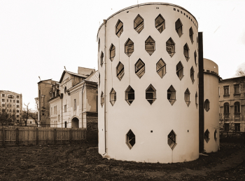 Дом Мельникова в Кривоарбатском переулке города Москвы. 1929-1933. Неизвестный фотограф. Фото pastvu.com, yury1947