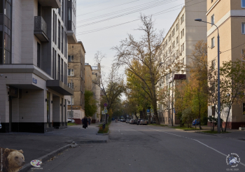 Вид на 2-ю Рощинскую улицу с Малой Тульской улицы. Фотограф Марина Роз.