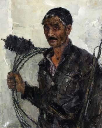Игошев Владимир Александрович. Трубочист Ежеф. Холст, масло. 69х55. Середина 20 века. Пермская государственная художественная галерея.