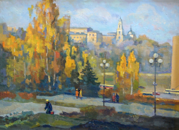 Виноградов Михаил Александрович. Липецк. Холст, масло. 80х60. 1992. Липецкий областной краеведческий музей.