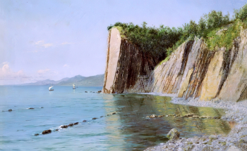 Киселёв Александр Александрович. Кадошские скалы. Холст, масло. 1900. Вязниковский историко-художественный музей.