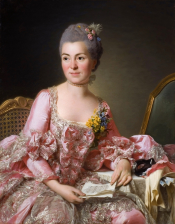 Александр Рослин. Мария-Сюзанна Жиру (Рослин). Холст, масло. 1770. Национальный музей Швеции.